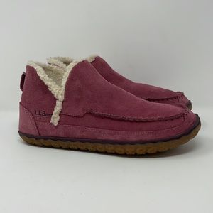 L.L. Bean Pink Suede Women's Slippers
